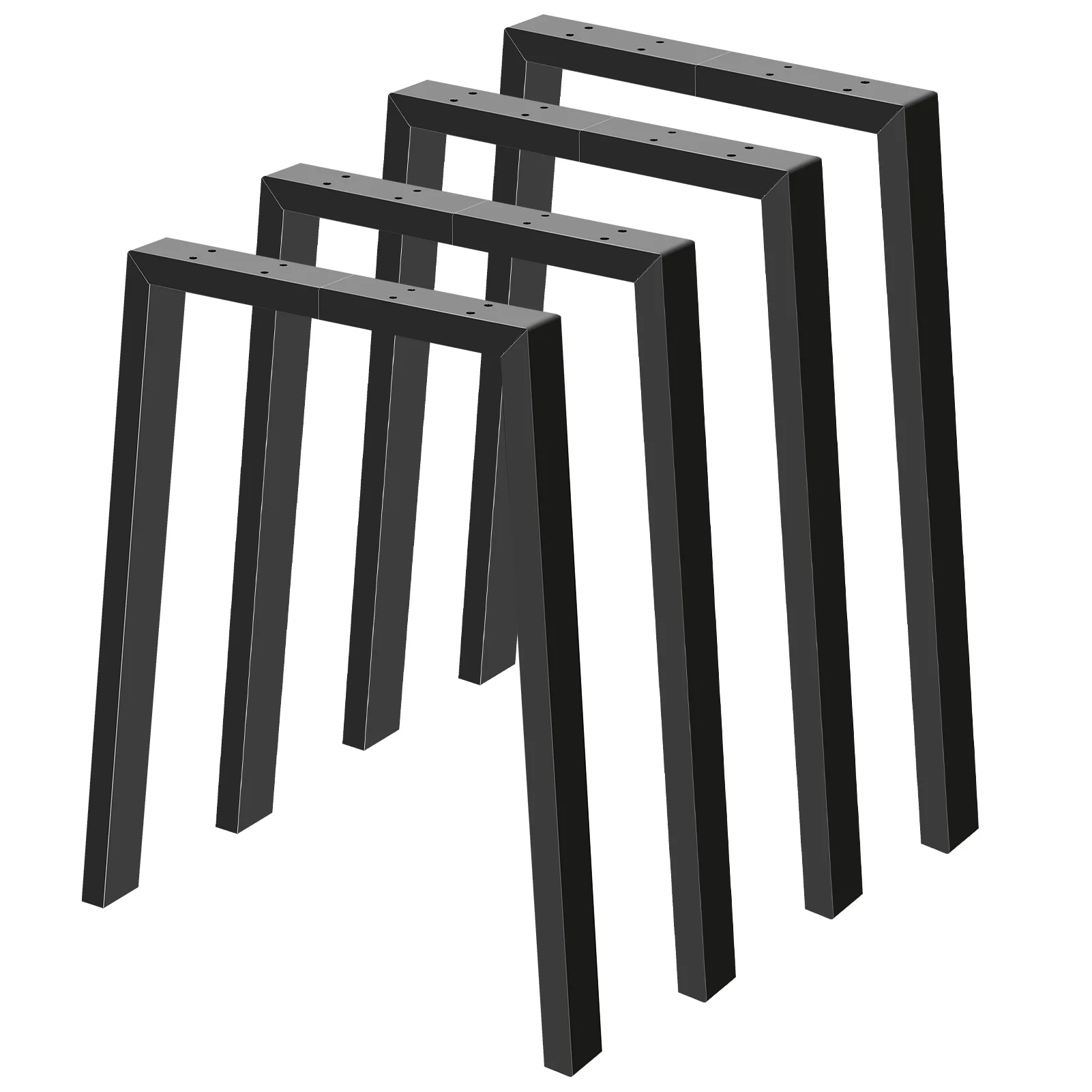 Metal Table Legs 28 inch H 30'' W,Heavy Duty U Shape Furniture Legs,Coffee Table Legs for DIY Furniture,Computer Table(2 Sets)