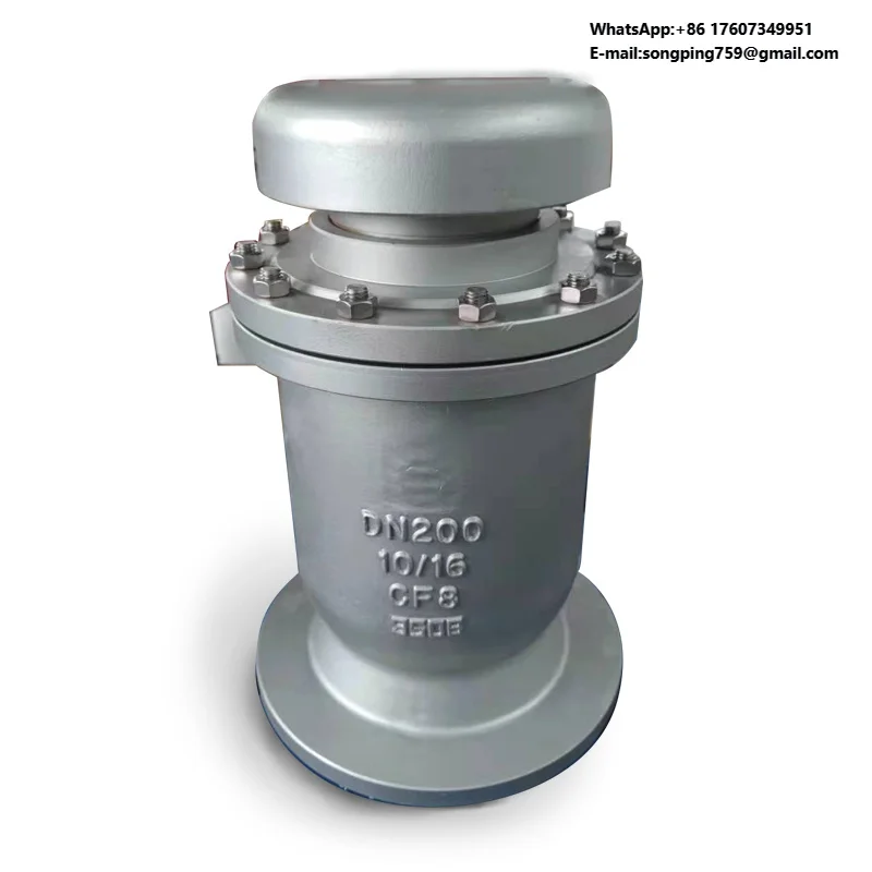

DN80 DN100 3'' 4'' Wastewater SS304 CF8M Air Vent Valve Compound Combination Air Release Valve