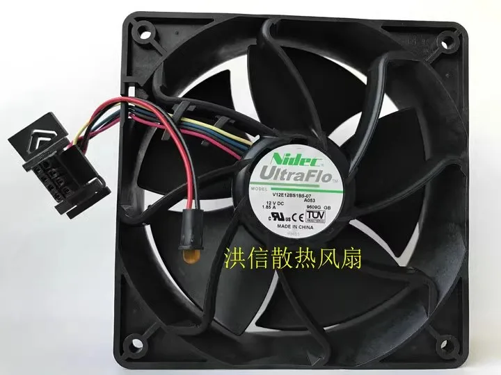 Free shipping original Nidec 12038 V12E12BS1B5-07 12V 1.85A suitable for HP server temperature control fan