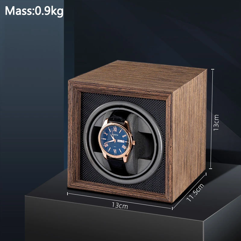 Winder Watch Box Wooden Vertical Automatic Mechanical Watch  Winder Electric Table Box 3 Gears Adjust  Watch Cabinet Gift Show