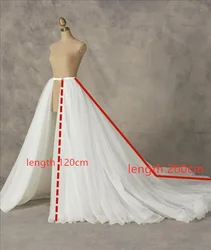 Removable bridal skirt,Tulle overskirt, Ball Gown Long train skirt, wedding accessories custom