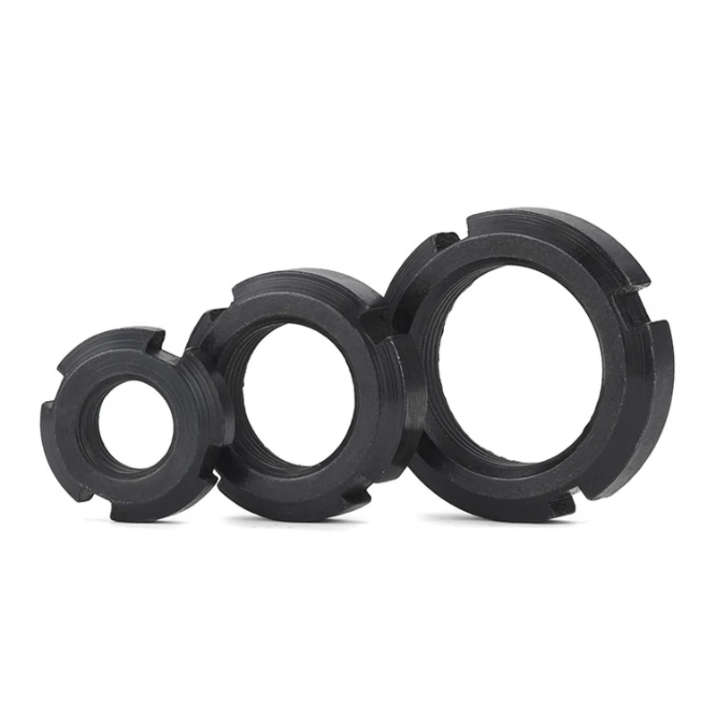 원형 너트 M10 M12 M14 M16 M18 M20 M22 M24 M25 M27 M30 M33 M35 M36 M39 M40-M60 슬롯 너트 좌측 나사 네 슬롯 너트 스패너 GB812