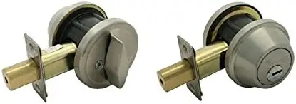 Deadbolt de cilindro único interativo + Cronus de alta segurança grau 2 com giro de polegar. Doo comercial ou residencial de metal ou madeira