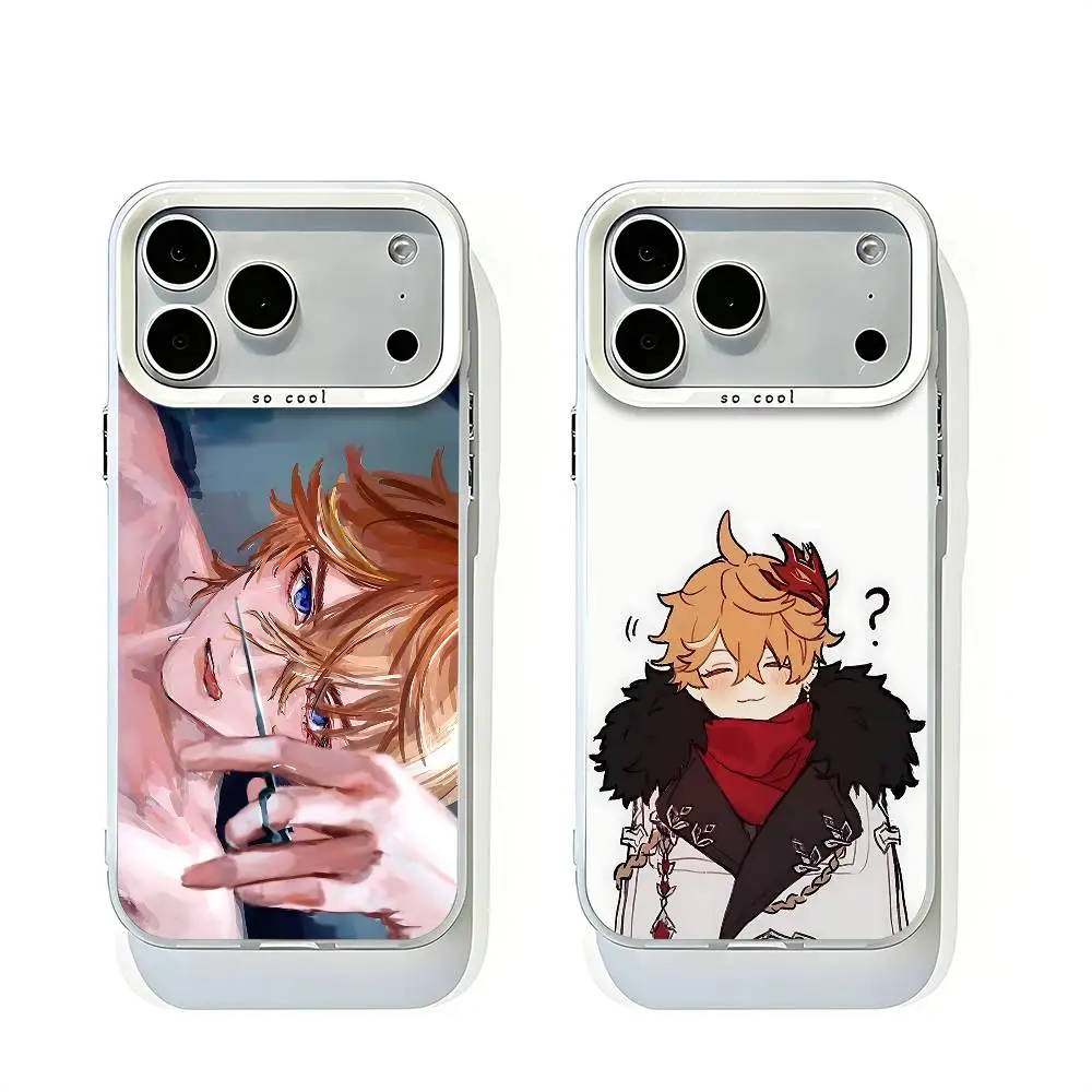 

Tartaglia White Matte Large Lens Frame Cover For iPhone 12 11 14 13 17 16 15 Pro Max Mini Plus E