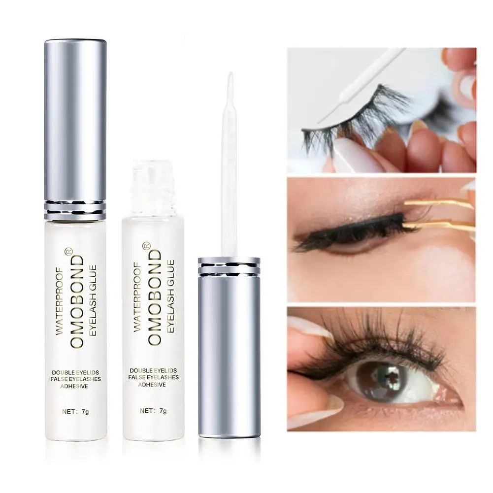 Colle à cils greffée pour débutants, yeux ouverts inodore, accessoires de faux cils, pinceaux de maquillage, 7g