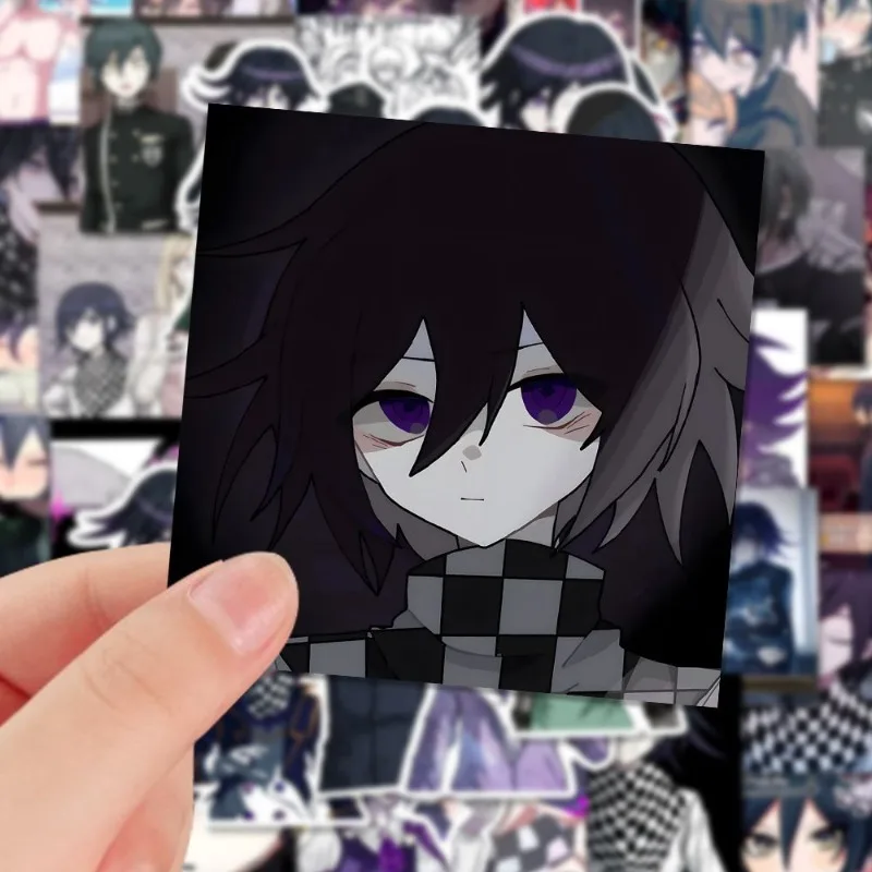 Стикеры в стиле аниме «Danganronpa», Мультяшные стикеры в стиле Kokichi Oma, для ноутбука, аксессуары для декора, кавайные школьные принадлежности