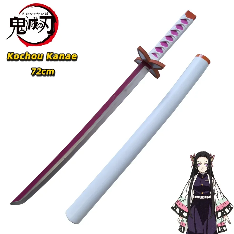 Demon slayer katana original anime montado espada cosplay arma agatsuma zenitsu shinazugawa sanemi espadas 72cm