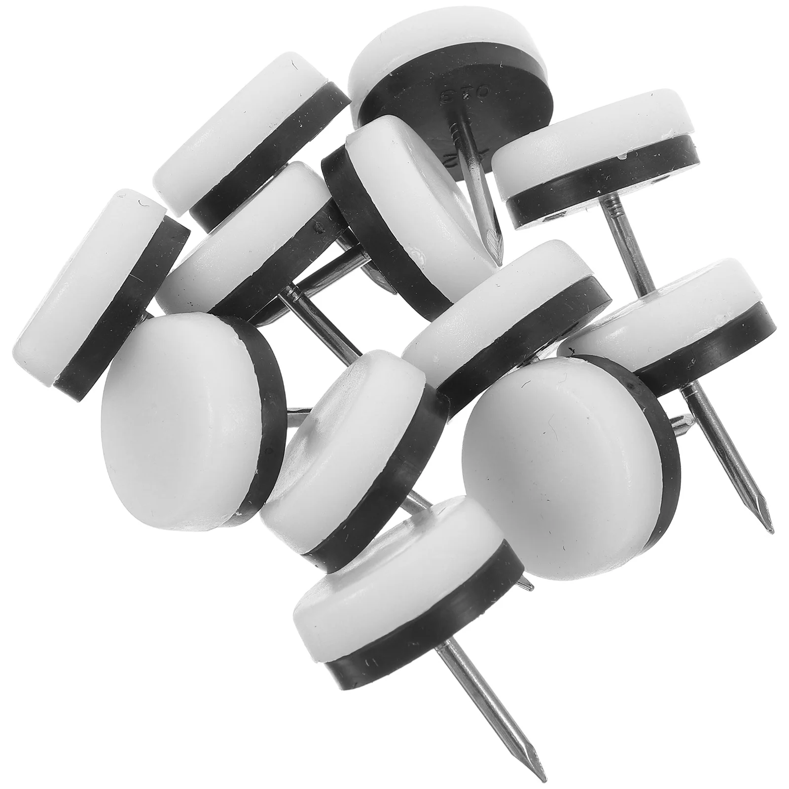 

40Pcs Anti Slip Furniture Grippers Rubber Floor Protectors for Hardwood Carpet Stable Chair Glides Table Stabilizers Nail in