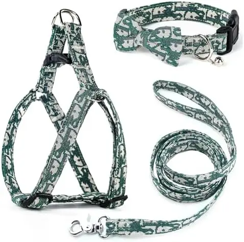 

Premium Dog Collar & Harness Set – Breathable Leash, Easy Walk for Kids & Pets