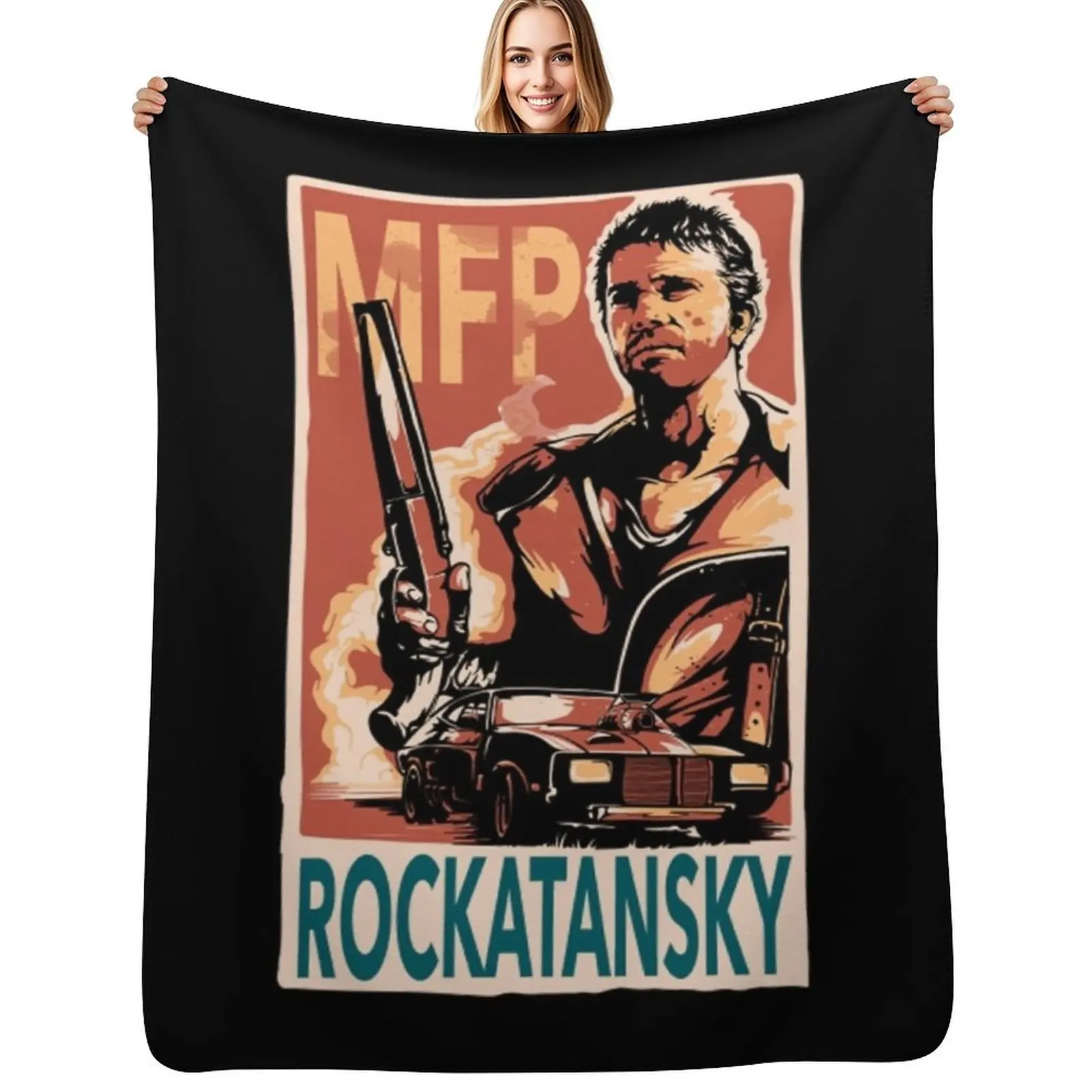 Mad Max, Rockatansky Throw Blanket Multi Use Warm Blanket for Living Room Bedroom