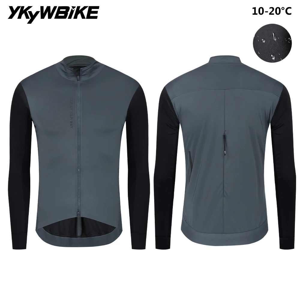 

YKYWBIKE Men's Cycling Jacket Windproof Waterproof Bicycle Windbreaker Road Bike Jersey Long Sleeve Cycling Clothing MTB