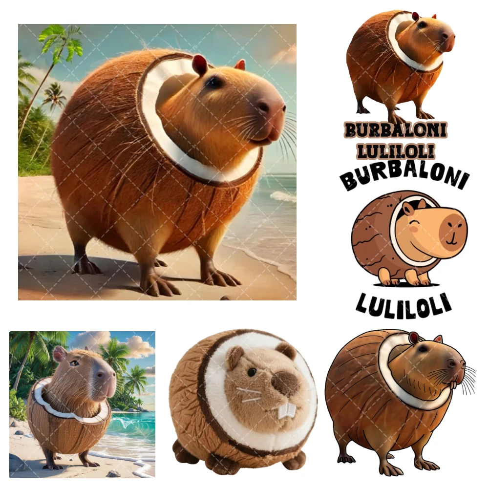 

Миф Роль Кокосовая Люль Они Железные На Термопереносные Наклейки Для Ткани DTF Пинтованные Виниловые Термальные Аппликации Моющаяся Футболка Нашивка