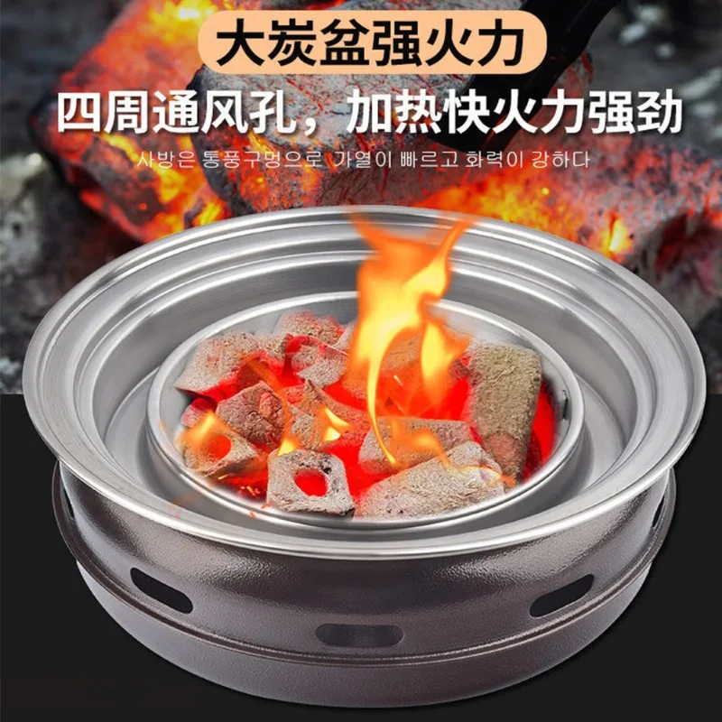 Large outdoor charcoal stove portable