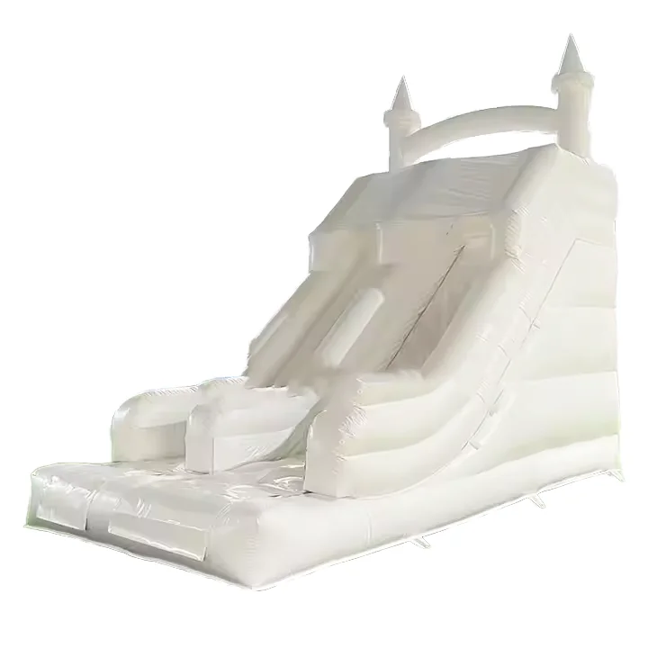 

Коммерческая новая дизайнерская надувная водная горка с белой свадебной горкой для бассейна на продажу