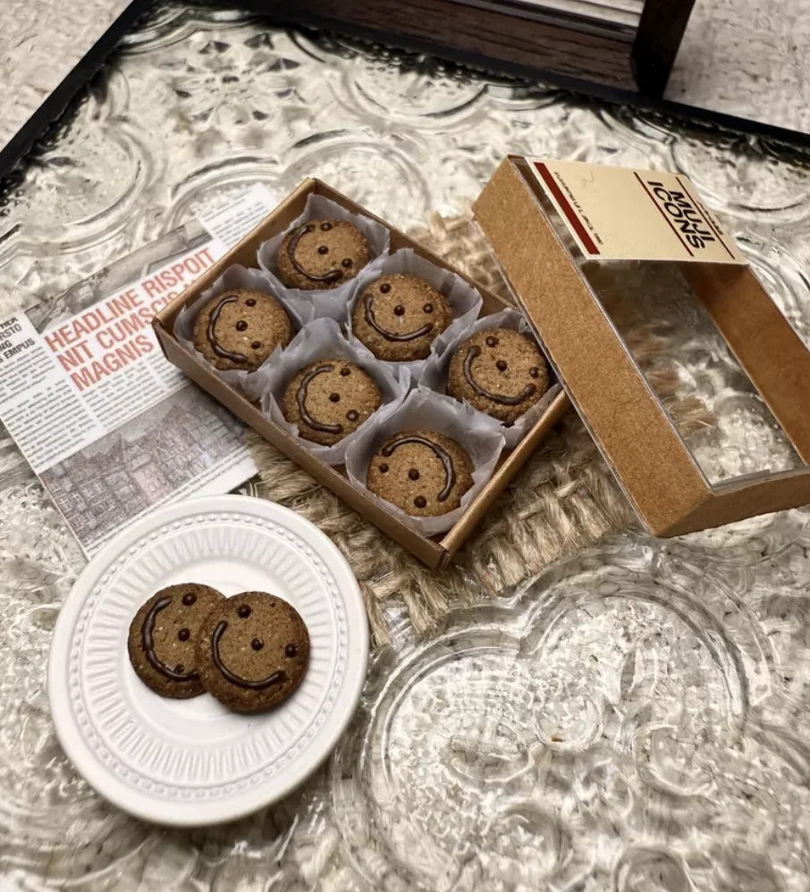 Hot Sale 1:6 Miniature Bakery Gift Set, Handmade Pizza Cookie Bread Matcha Box, Dollhouse Kitchen Pretend Play Dessert Decor
