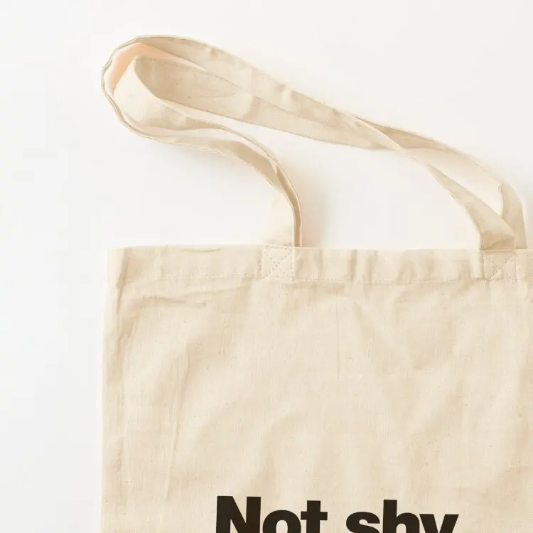 ليس خجولة. أنا فقط لا أحبك. حمل حقيبة حقائب قماش سيدة حقيبة يد حقيبة نسائية #3