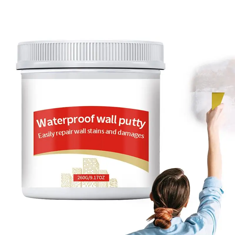 Pasta de reparación de pared de alta densidad, crema multifuncional resistente al agua, suministros de fijación de pared de larga duración, agujero de pared para el hogar