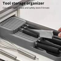 Bandeja organizadora para cubiertos y bloque de cuchillos - 5.19 € Bandeja organizadora para cubiertos y bloque de cuchillos