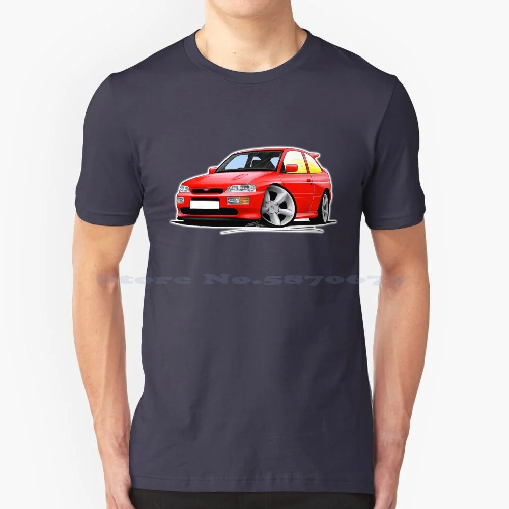 Escort Rs Cosworth Red T Shirt 100% Cotton Tee Cosworth Cossie Escort Rally Cars Classic Sports Car