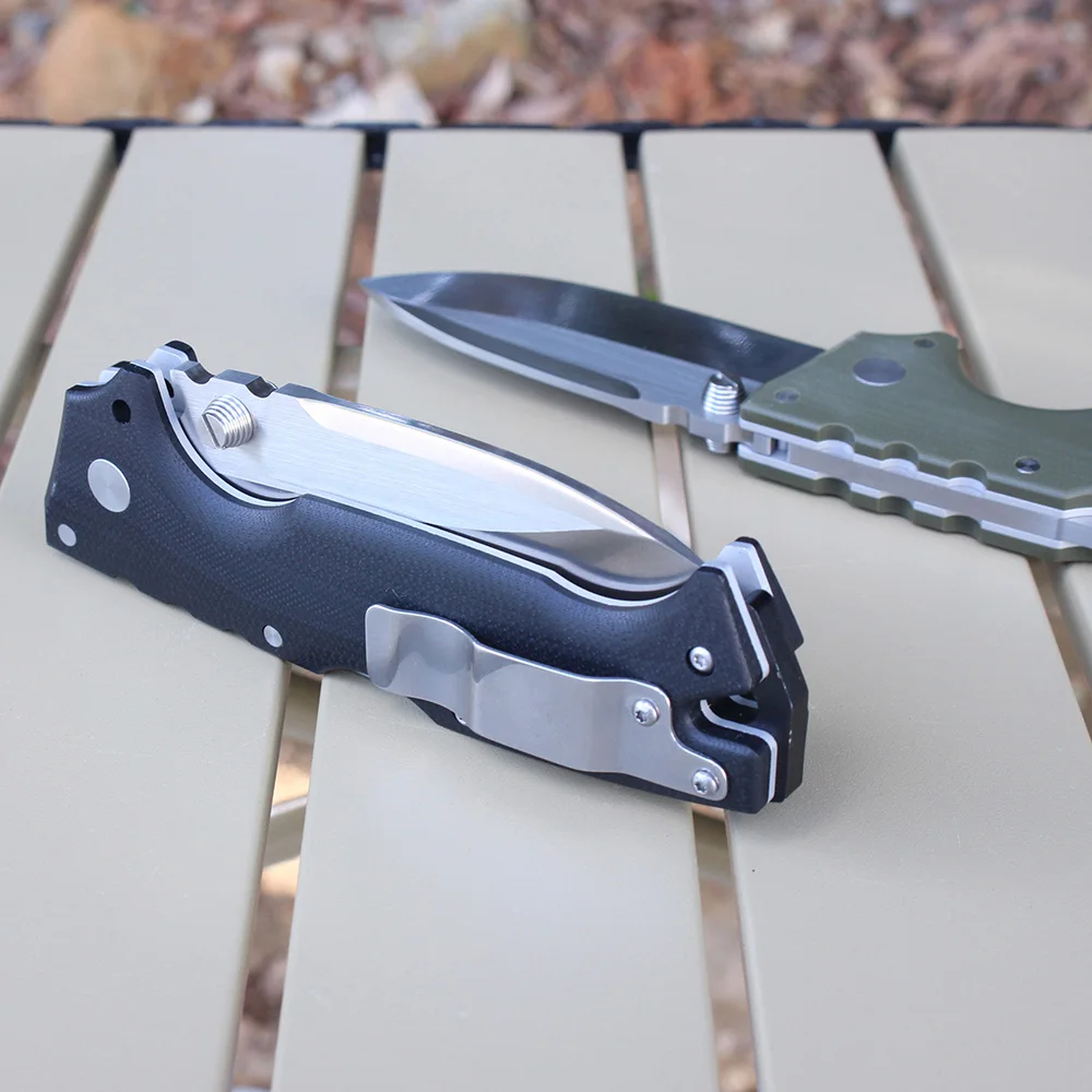 Cold AD10 Pocket Folding Knife S35VN Steel EDC Outdoor Military Combat Survival Hunting Knife Camping Selfdefense Tool Jackknife