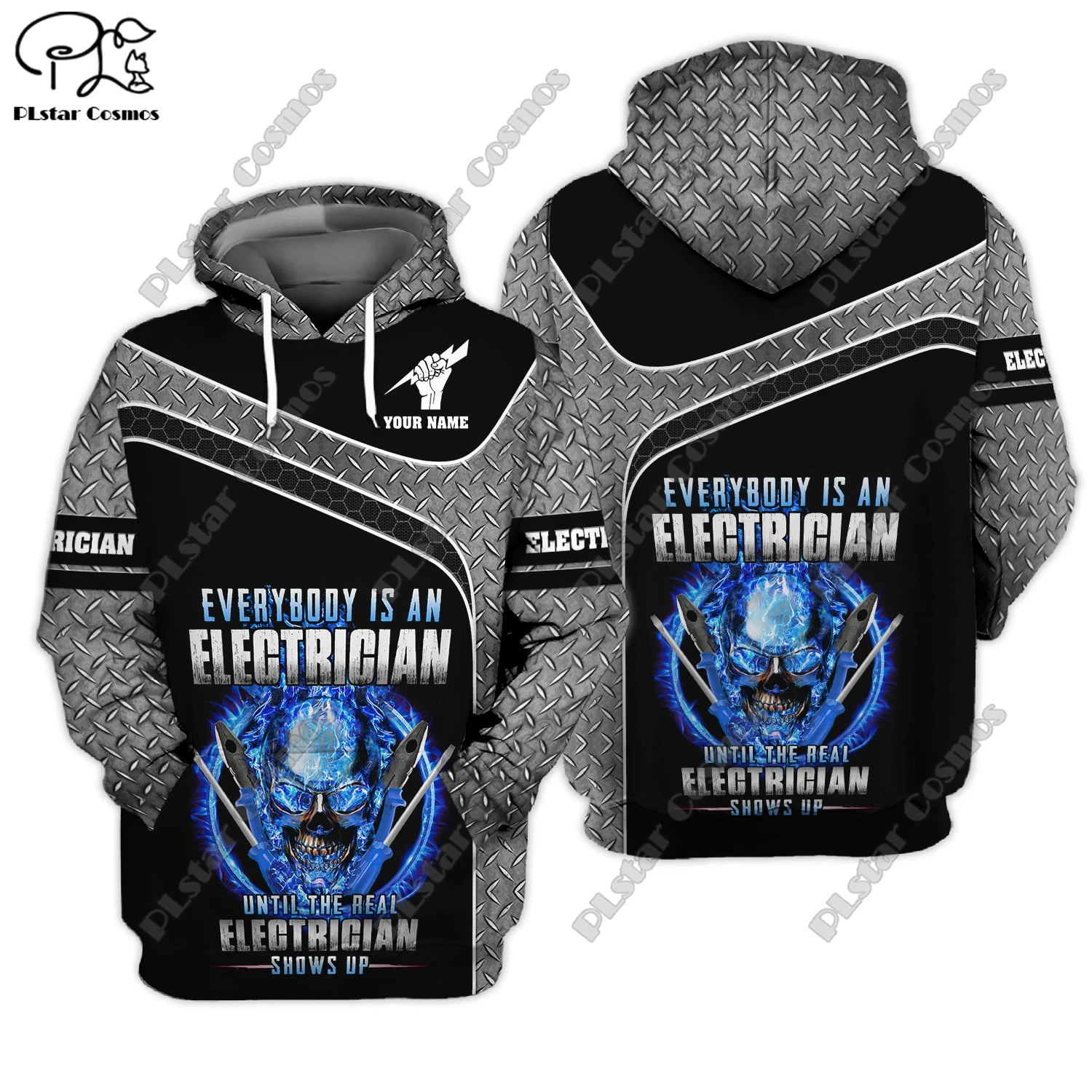 New 3D printed customized name electrician hoodie/sweatshirt/zipper hoodie/T-shirt/jacket for men /women street casual wear D-10