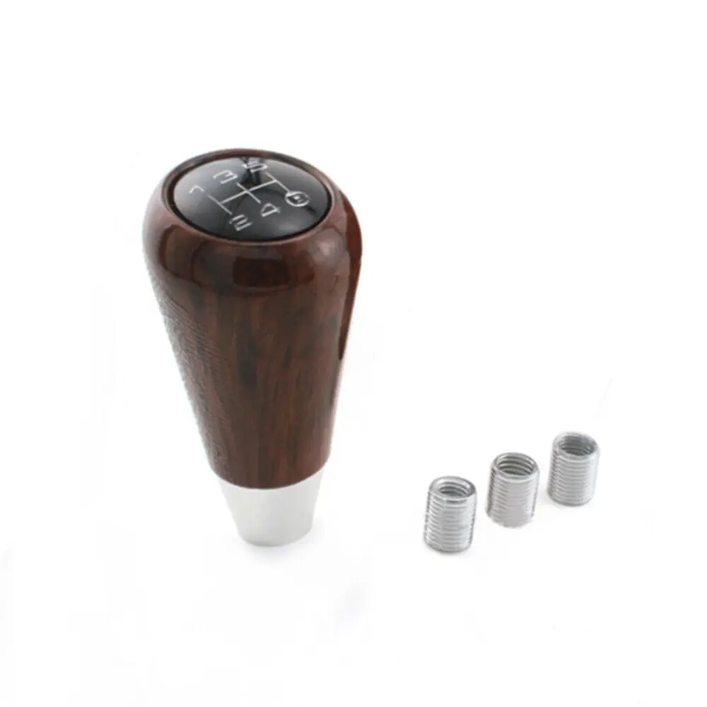 

5 Speed Peach Wood Car Shift Gear Knob Manual Stick Shifter Knob Lever Universal