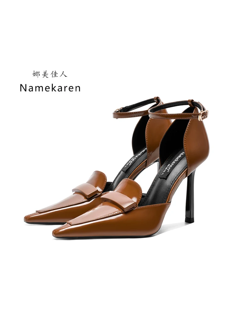 bla-high-heel-sandals-women's-summer-new-sle-thin-heel-pointed-toe-high-end-sensual-beautiful-sexy-caped-hollow-out-leather