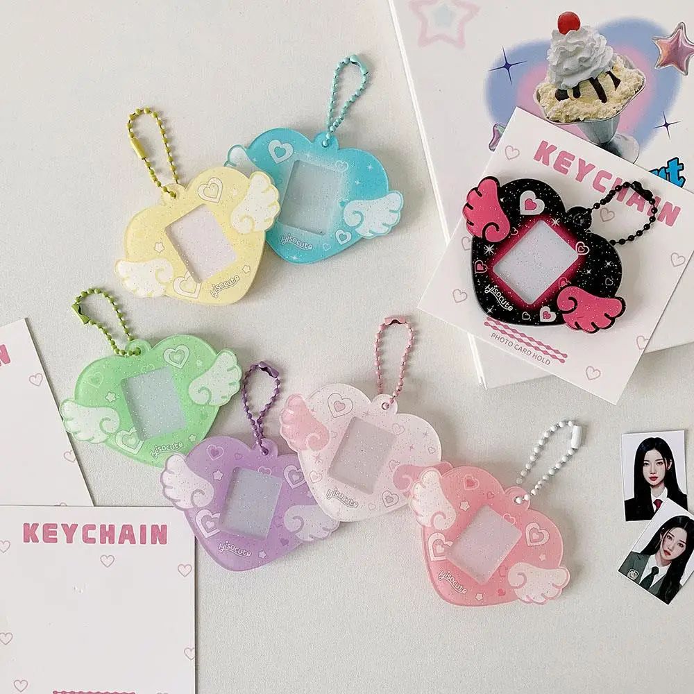 1 Inch Photo Card Organizer Card Holder Pendant Photo Card Holder Decorative Pendant Idol Collection Card Postcard Display Frame