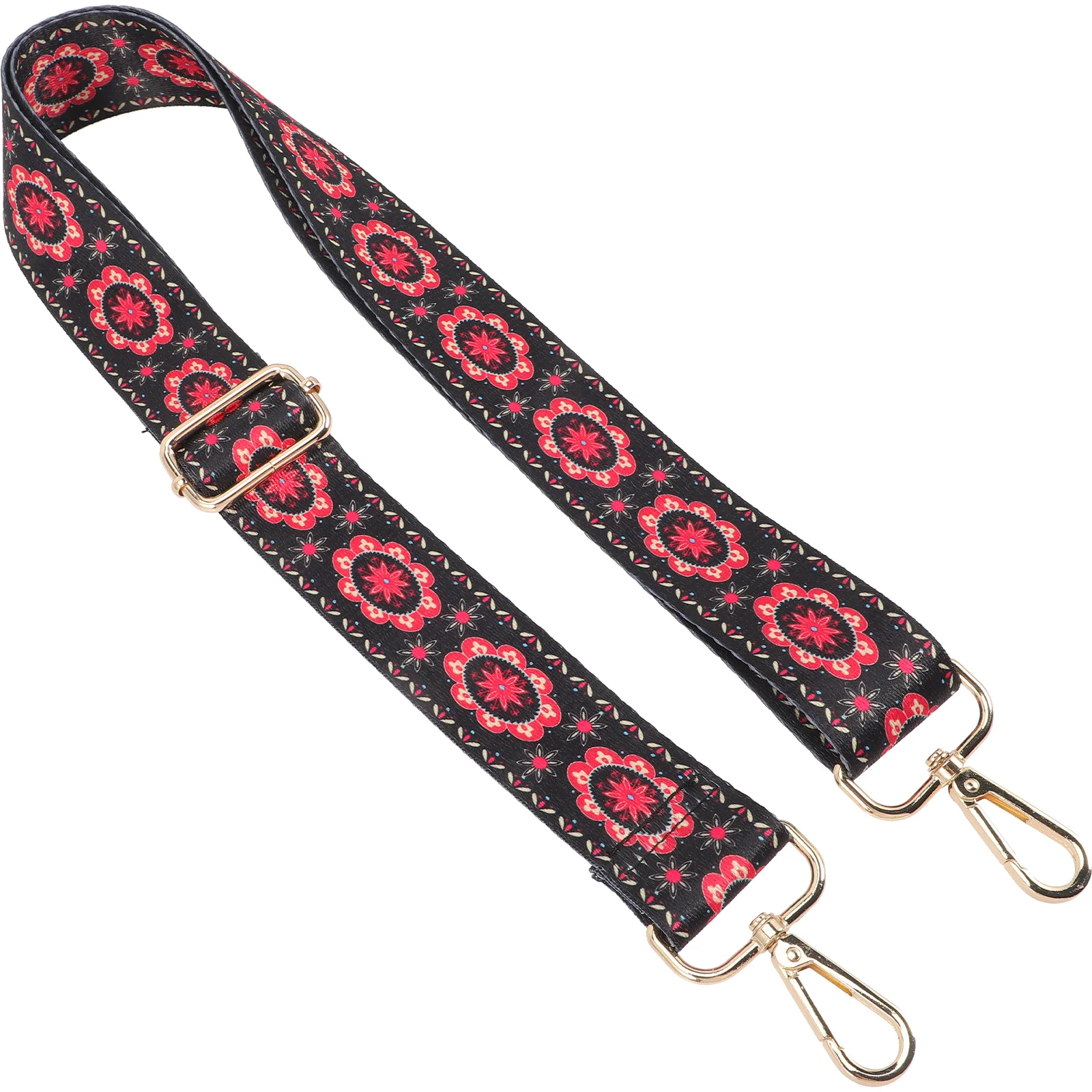 Acoustic Guitar Retro Banjo Supply Musical Instrument Strap Bass Straps Piano Belt Replacement Red Decor for Gift