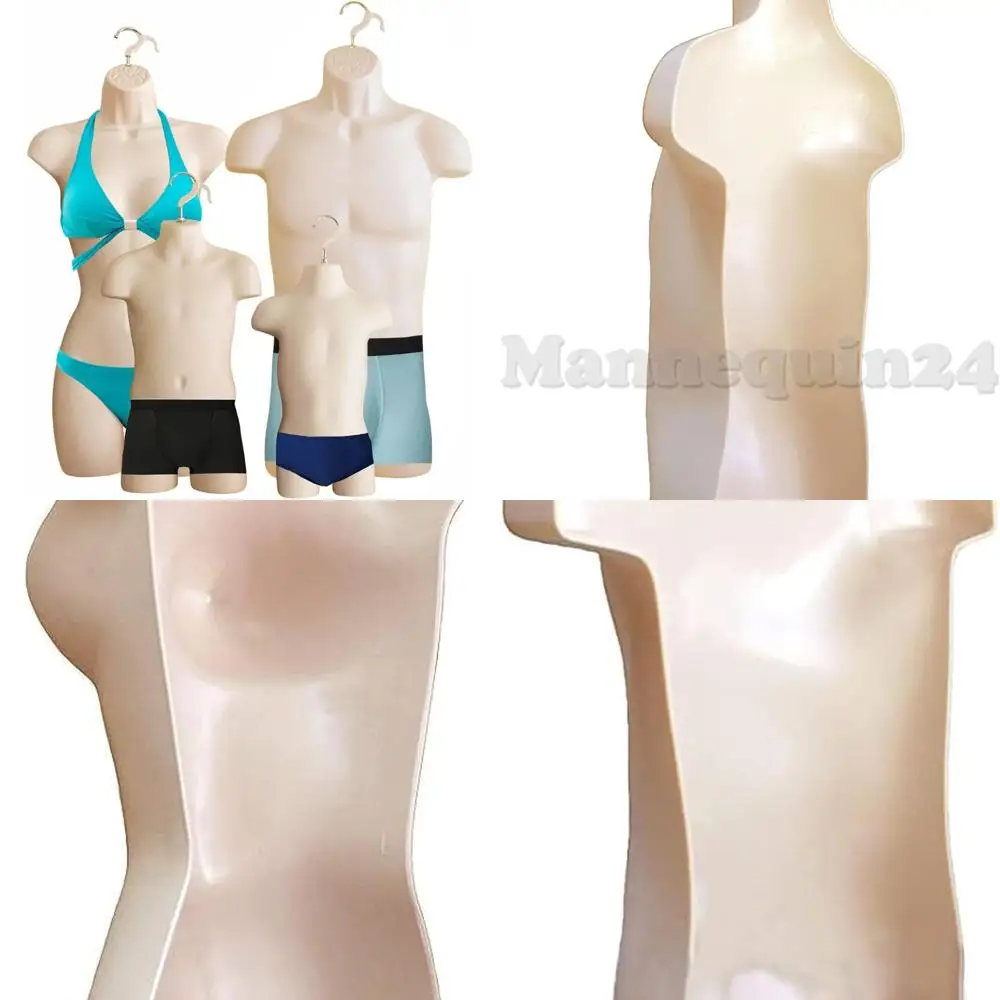 

Universal Mannequin Set for T-Shirt Displays: Male, Female, Child, Toddler, S-M Sizes