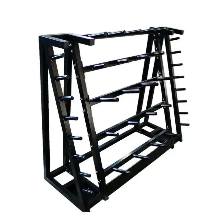 

Wholesale Fitness Gym Equipment 30 Sets Plate Barbell 3 Layers Multifunctional Rack Small Bell bar Stand Women's Barbell Stand