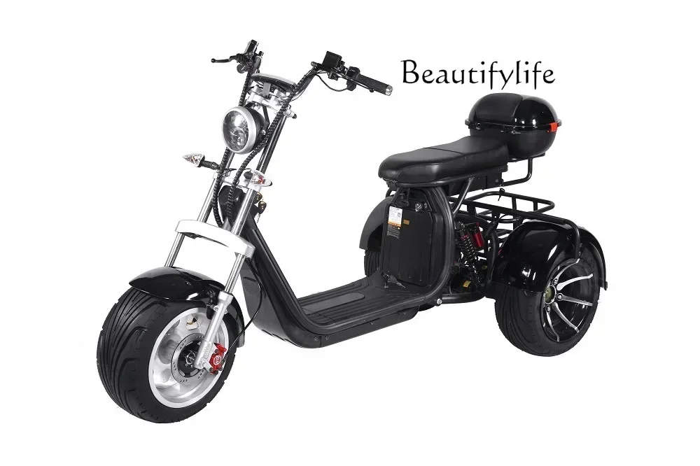 

Electric Tricycle Adult Lithium Battery Detachable Large Tire Motorcycle Men and Women Scooter