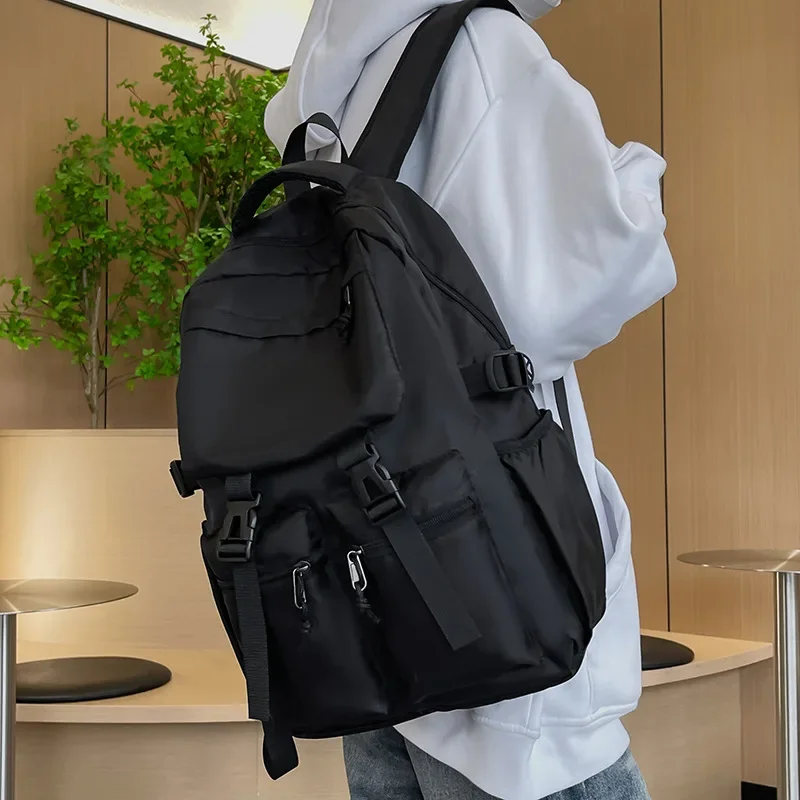 2024 New Arrival Black Backpack for Men and Women with Multi-Pockets and Large Capacity, Perfect for College Students backpacks