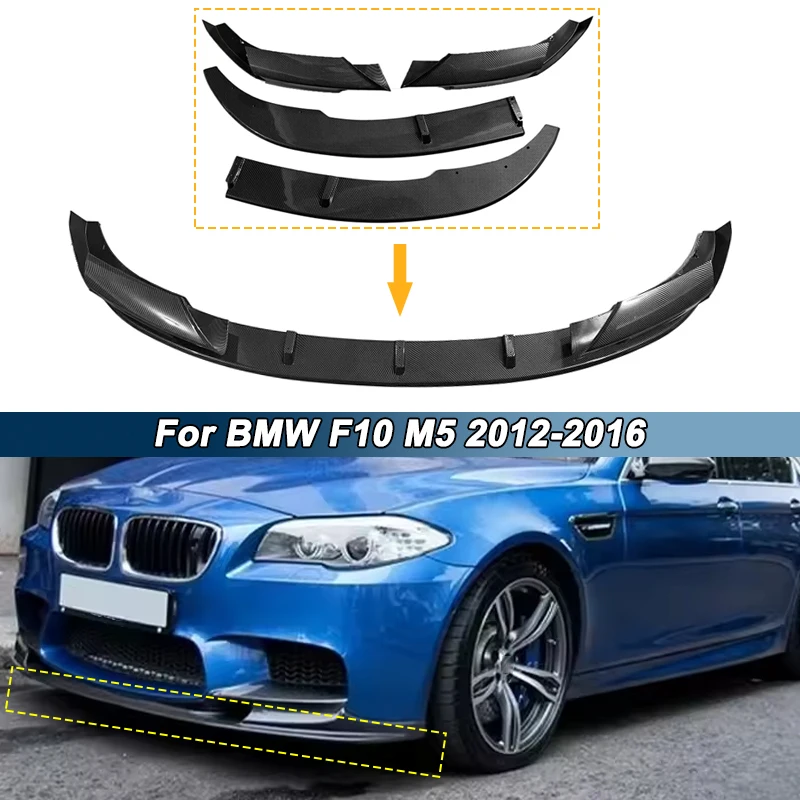 

Car Front Bumper Lip Splitter For BMW F10 M5 2012-2016 Body Kit Lower Bumper Lip Protection Guard Diffuser Spoiler Auto Parts