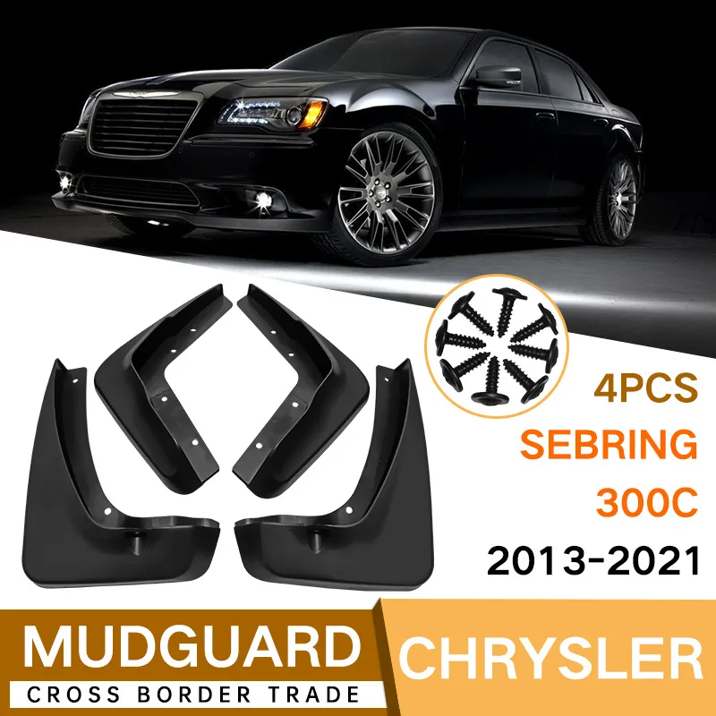 

For Chrysler 300C 2013-2021 black car mudguard Reduce dust Resist tire dirt car accessories tools