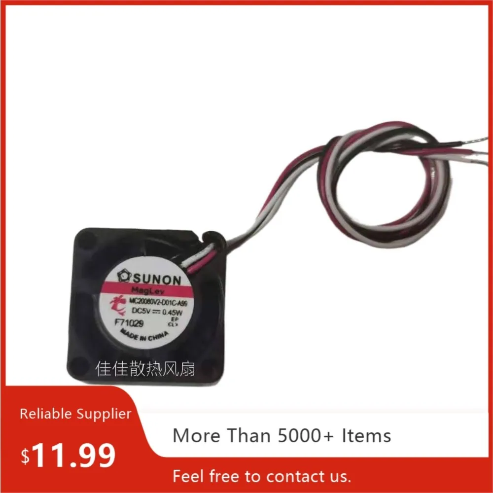 2pcs for SUNON MC20080V2-D01C-A99 20mm x 8mm 5V 12000RPM High-Speed Micro Cooling Fan Electronics & 3D Printers