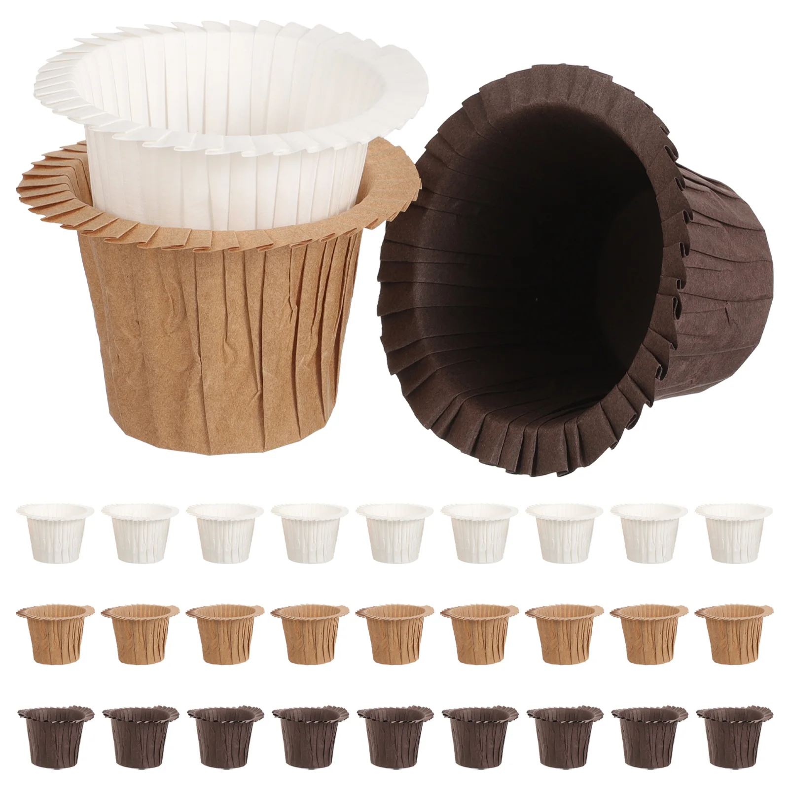 

90 Pcs Baking Cups High Temperature Resistant Cake Paper Muffin for Cupcake Container