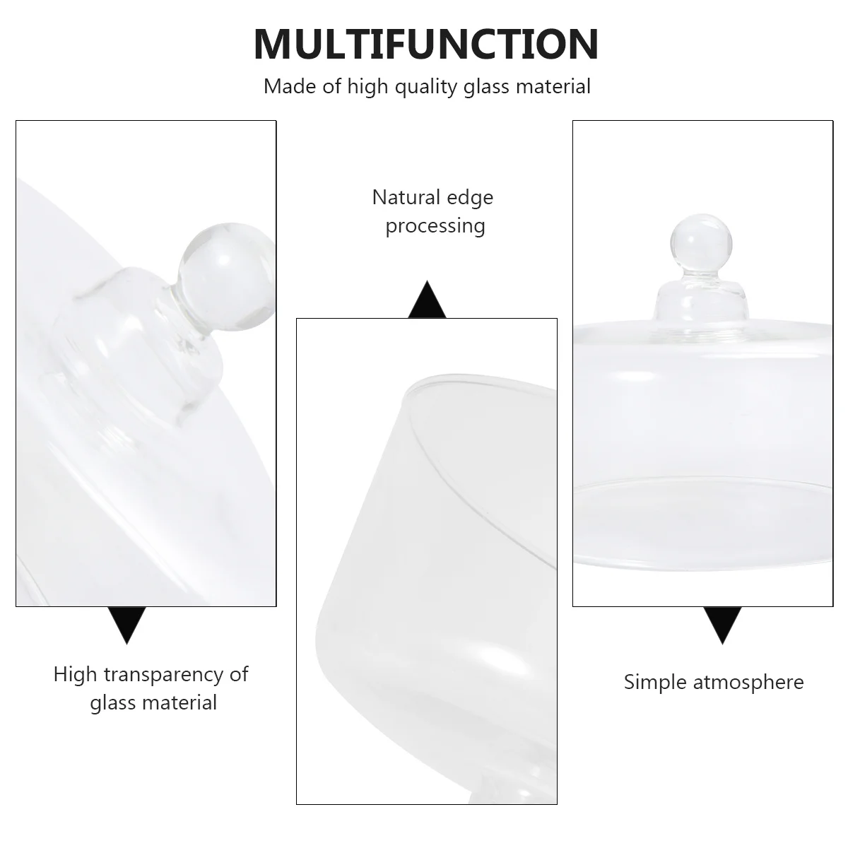 

Cake Food Cover Food Protection Cover Micro Landscape Cover Glass Cover Kitchen Food Cover