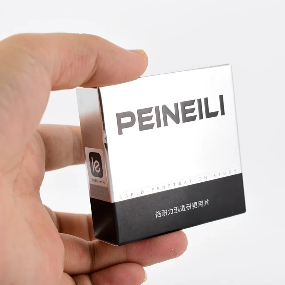 PEINEILI portátil para hombre, juguete sexual para prolongar las relaciones sexuales, productos para adultos, 60 minutos de tiempo, ideal para Hotel y viaje, 12 unids/lote por caja