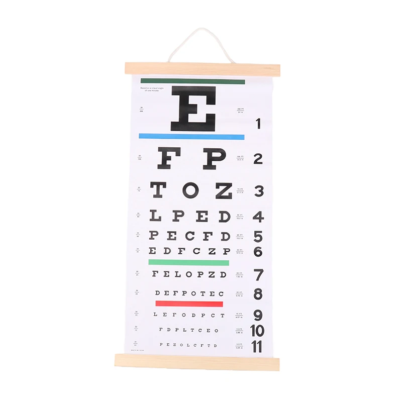 3pcs/pack For Hospital Home Kids Vision Schedule 22x11 Inches Eye Charts Non-Reflective Visual Acuity Test Wall Chart Eye Exams