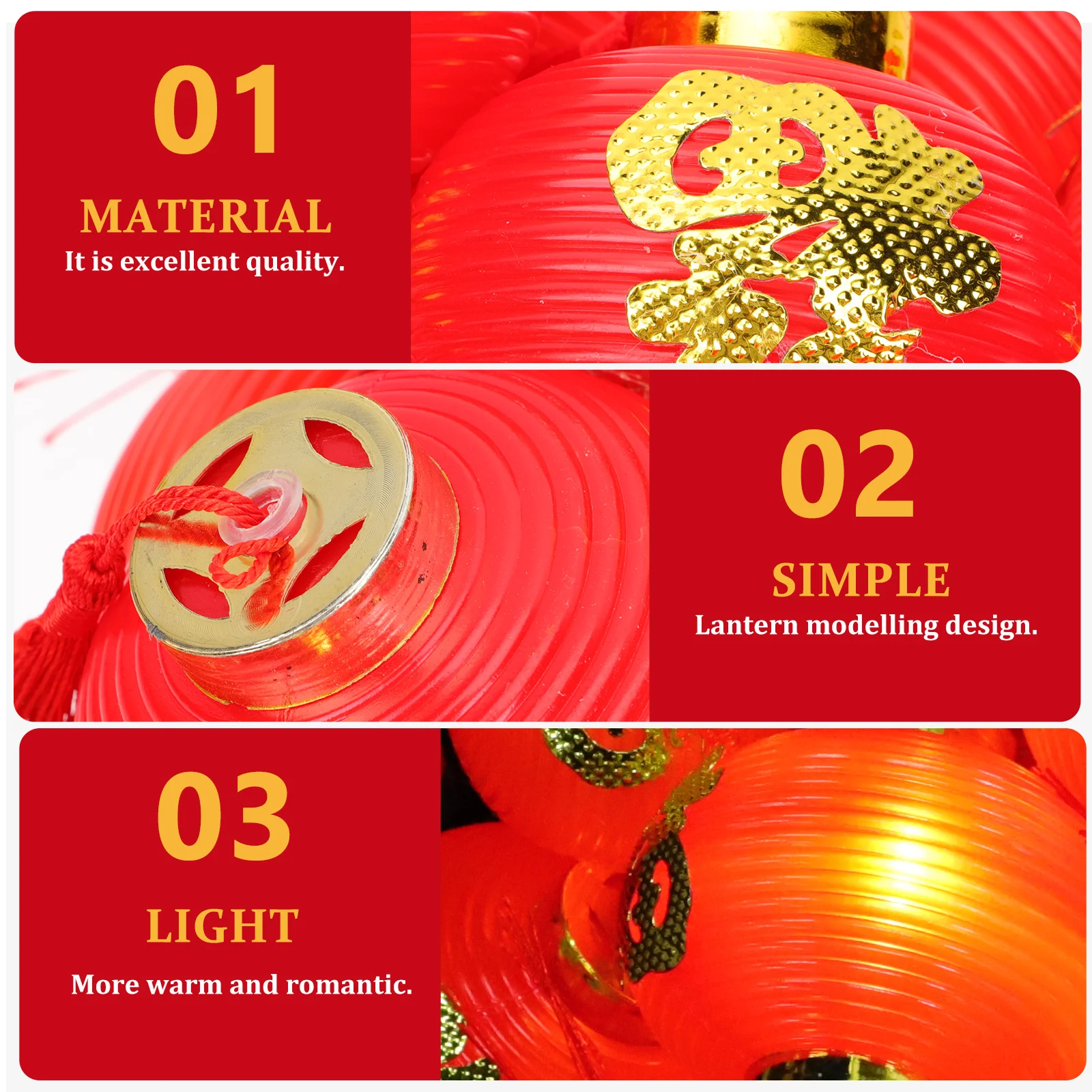 

Led Lantern Decor Festive Hanging Lights Spring Festival Glowing Pendant Unique New Year Lamp String Home Party Decoration