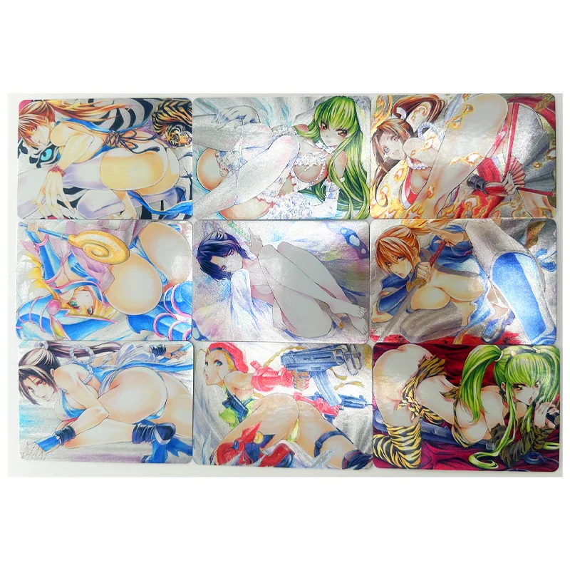 

18pcs/set Mai Shiranui Kochou Shinobu Dark Magician Girl ACG Sexy Toys Hobbies Hobby Collectibles Game Collection Anime Cards