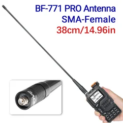 BAOFENG BF-771 SMA-Female VHF UHF Dual Band Antenna For Baofeng UV 5R UV-5RH UV-K6 Quansheng UV K5 (8)  Walkie Talkie Radio