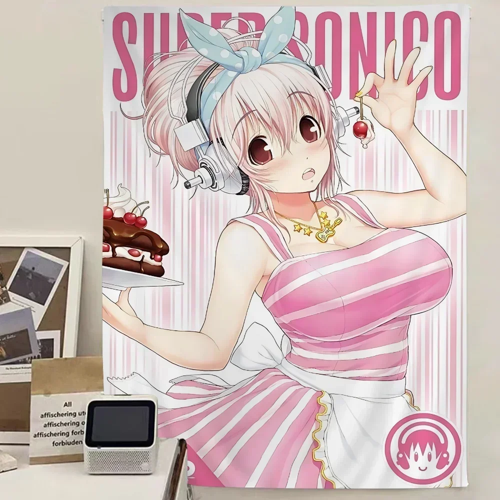 

Супер Соноко Манга Аниме Аниме Гобелен Хиппи Цветок Настенные Ковры Декор Общежития Дешевые Хиппи Настенные Подвески