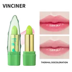 VINCINER New Thermochromic Aloe Lipstick Natural Moisturize Long Lasting Lip Care Prevent Dry Non Stick Hot Sales Lipstick 4g
