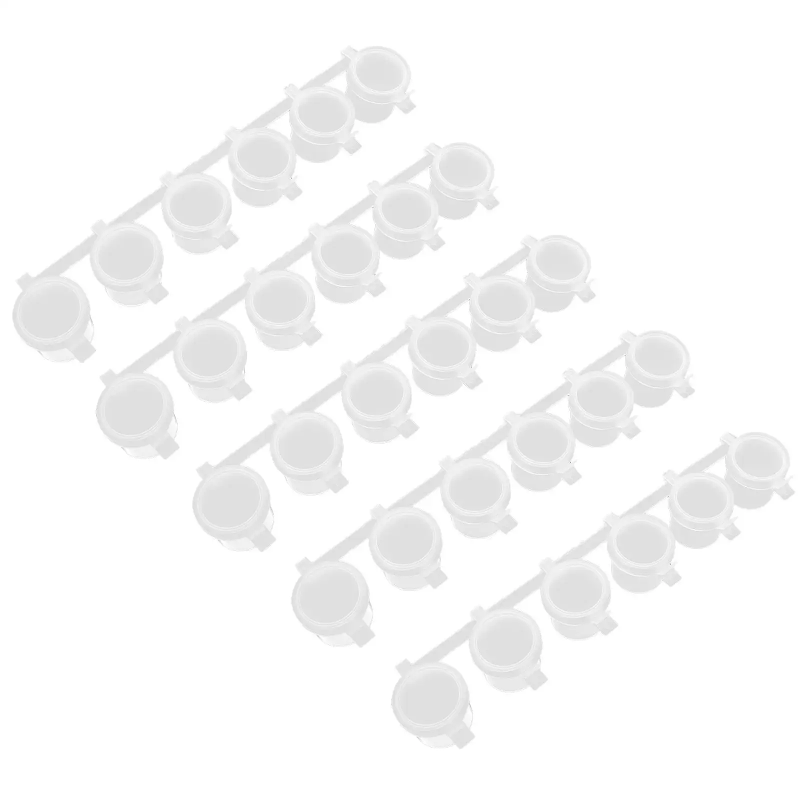 

5 set 10ml Empty Paint Boxes Clear Plastic Containers for Children DIY Craft Small Storage Pots with Lids Portable Pigment Box