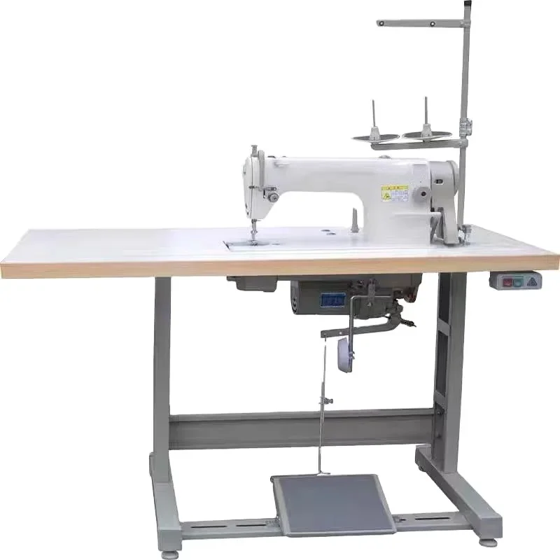 high speed lock stitch sewing machine 8700 with table stand and clutch motor