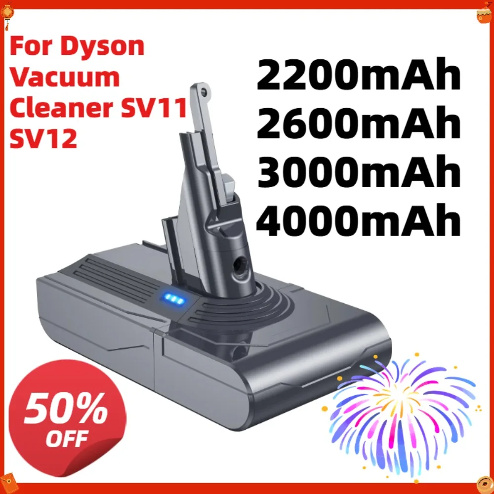 

2200mAh2600mAh3000mAh4000mAh High Capacity Replacement For Dyson Vacuum Cleaner SV11 SV12 Handheld Cordless