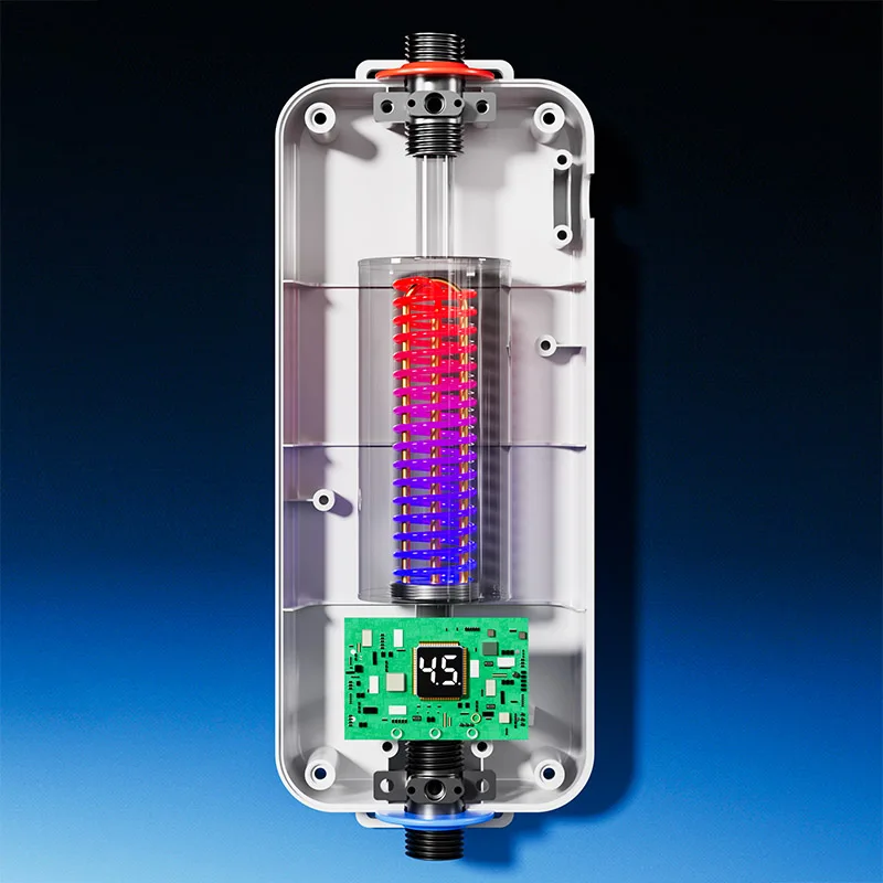 미니 스마트 5.5kW 저전력 소비 주방용 무탱크 순간 전기 헤어 살롱 욕실 샤워용 온수기