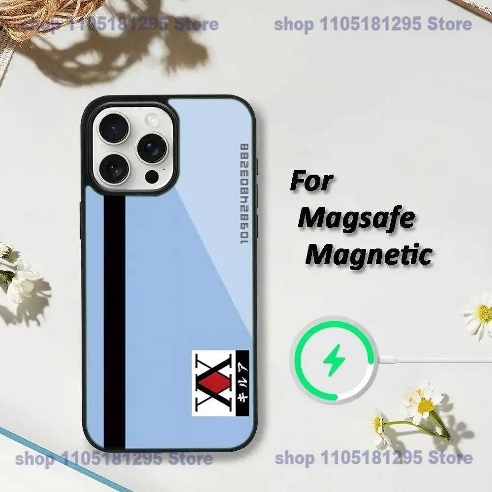 حافظة هاتف ترخيص Hxh Hunter X Hunter لهاتف iPhone 17,16,15,14,13,12,11,Plus,Pro,Max, Mini Magsafe شحن لاسلكي مغناطيسي